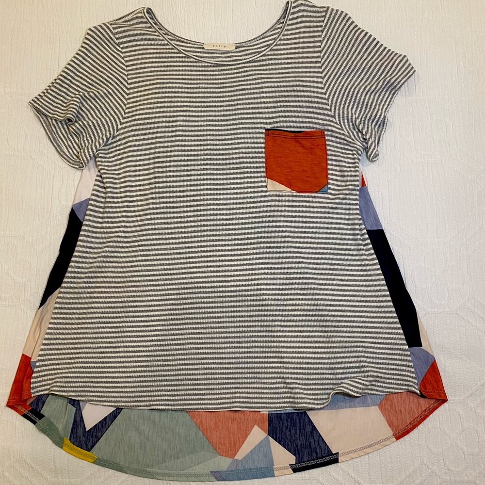 Multicolored Geometric High/Low Top